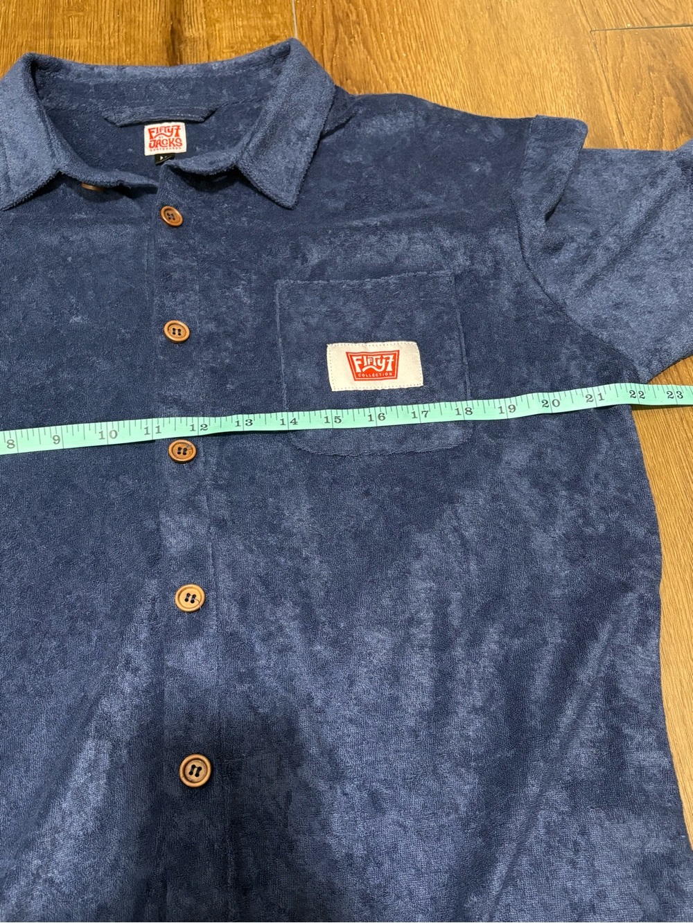 Fifty7 Jacks Surfboards Terry Cloth Button Up Medium - Picture 6 of 7